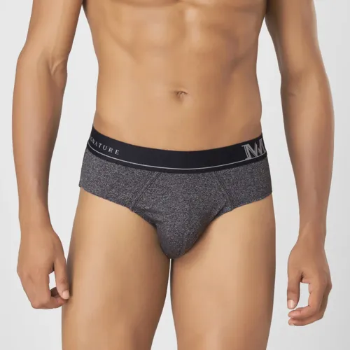 Men's Cotton Polyester Spandex Brief | Durable & Cool Brief with Signature Contrast Elastic