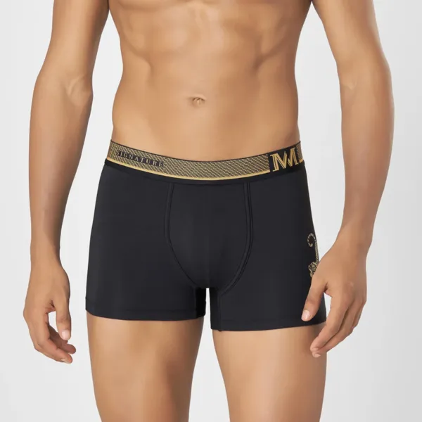 Men's Supima Modal Spandex Trunk | Stretch Fit Trunk with Metallic Signature Print