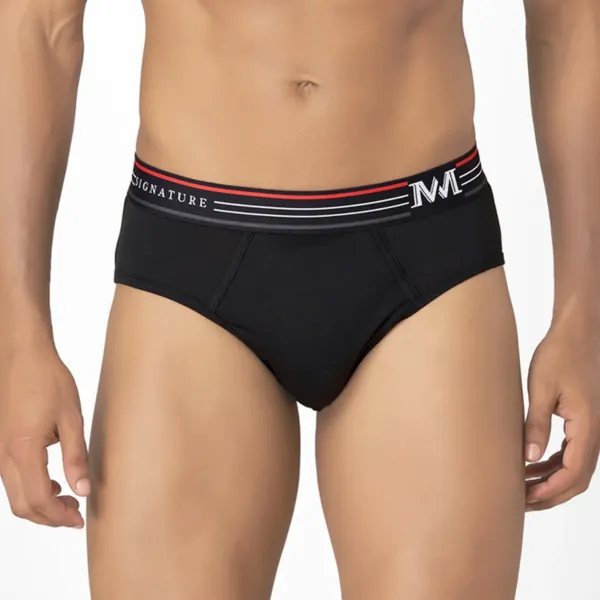 Men's Premium Supima Cotton Modal Brief | Soft Fit Brief with Vibrant Signature Elastic for Comfort