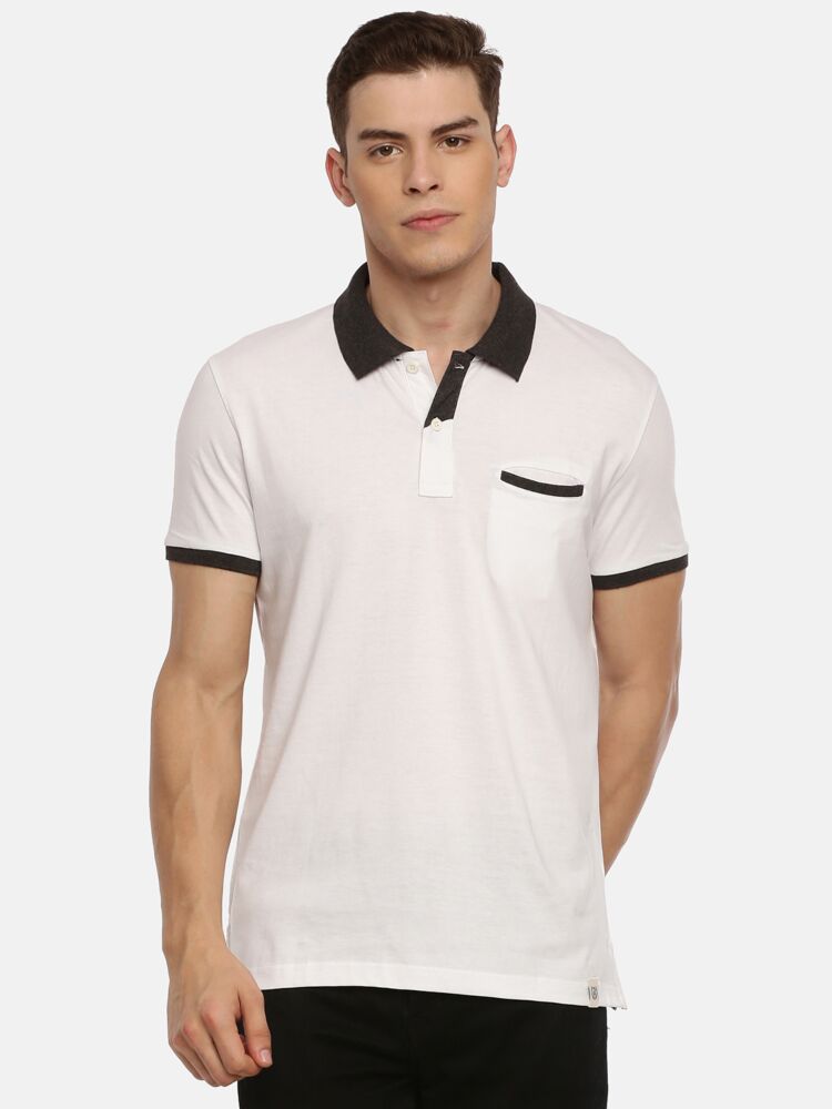 Premium Fashion Half Sleeve Polo Contrast T-Shirt