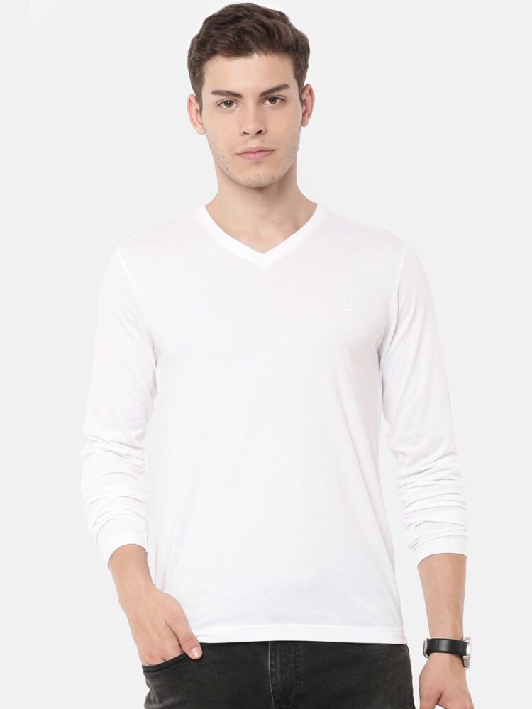 Smartz Basics Full Sleeve V-Neck T-Shirt